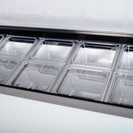 True TSSU-60-16 60&quot; 2 Door Refrigerated Sandwich Prep Table | (16) 1/6 Pan Capacity