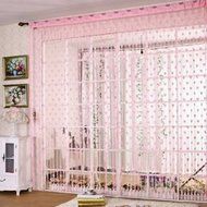 Hot Tassel Drape Heart Panel Line String Curtain For Door Window N2