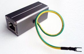 RiteAV - Outdoor Ethernet POE+ / RJ-45 Surge Protector (Shielded) for Thunder &amp; Lightning Protection (Gigabyte) N2