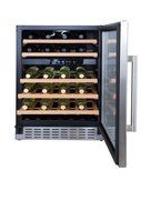 Kucht K150D-48 Bottles Wine Cooler With Dual Temperature Zone Defrost Cooling 2 Layers Glass Door and Security