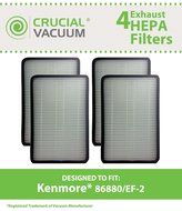 4 Kenmore 86880 EF-2 Exhaust HEPA Vacuum Filter, Compare to Sears Kenmore Part# 86880 (or 20-86880), 40320, EF2...