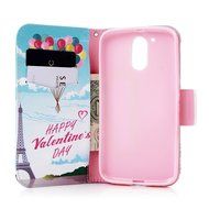 MOTO G4 Case,Motorola MOTO G4 Case - Wallet Flip Stand Case PU Leather Case with Shockproof TPU Inner Bumper Colorful... N17