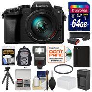 Panasonic Lumix DMC-G7 4K Wi-Fi Digital Camera &amp; 14-140mm Lens with 64GB Card + Backpack + Flash + Battery + Charger...