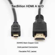 Micro HDMI to HDMI, TecBillion High Speed HDMI to Micro HDMI Cable, Supports Ethernet, 3D &amp; 4K Resolution and...
