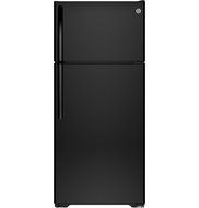 Ge REFRIGERATORS 298811 Energy Star 16.5 Cu. ft. Top Freezer Refrigerator, Black, Reversible Door Swing N3