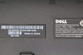 DELL 1908FPT Grey / Black 19&quot; Screen 1280x1024 Resolution Refurbished LCD Flat Panel Monitor N5