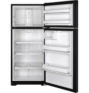 Ge REFRIGERATORS 298811 Energy Star 16.5 Cu. ft. Top Freezer Refrigerator, Black, Reversible Door Swing N4