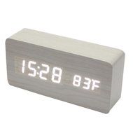DZT1968&reg; Wooden LED Electronic Desktop Digital Alarm Clock With Temperature N10