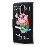 MOTO G4 Case,Motorola MOTO G4 Case - Wallet Flip Stand Case PU Leather Case with Shockproof TPU Inner Bumper Colorful... N29