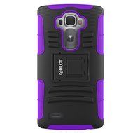 LG G4 Case, HLCT Rugged Shock Proof Dual-Layer PC and Soft Silicone Case With Built-In Kickstand for LG G4 (2015... N3