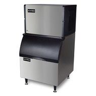 Ice-O-Matic ICE0400HA-B40PS ENERGY STAR 505 lb 30" Wide Air-Cooled Half Cube Ice Machine w/ Storage Bin