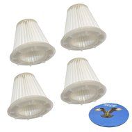 HQRP 4-Pack Washable &amp; Reusable Filters for Black &amp; Decker CHV1400 / CHV1600 Cyclonic Action DustBusters Handheld...