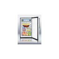 Summit CM421BLBIFR 4.1 Cu. Ft. Custom Panel Undercounter Compact Refrigerator