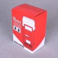 RioRand Mini Usb-powered Fridge Beverage Cooler for Drink Cans in Cubicle and Home Office (Red) N5