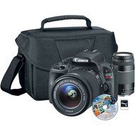 EOS Rebel SL1 18MP SLR Camera, 18-55mm Lens, 75-300mm Lens, EPS Shoulder Bag, Photo Suite Deluxe Software, 8GB...