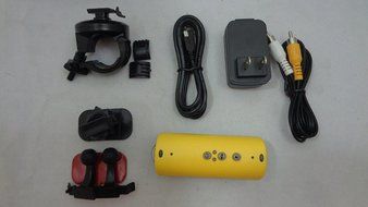 Action Camera Ambarella DSP Full HD 5MP Waterproof 20M - Yellow