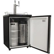 EdgeStar Full Size Dual Tap Kegerator with Digital Display - Black