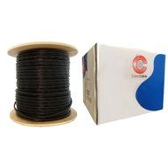 CableWholesale 1000-Feet RG59 Siamese Coaxial CCTV Cable, Black (10X3-18222NH)