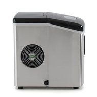 Della Electric Ice Maker Machine Counter Top / Timer &amp; Clock Function / 3 Cube Sizes - 35lb/24hr N2