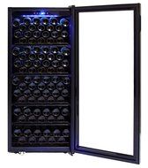 Whynter FWC-1201BB 120 Bottle Freestanding Wine Cabinet Refrigerator, Black N4