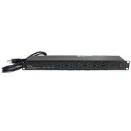 StarTech.com 19-Inch 1U Rackmount 8 Outlet PDU Power Distribution Unit 125V 15A (12A UL) RKPW081915 (Black) N10