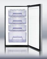 Summit FS408BLBI7SSHHADA: Commercially listed ADA Compliant 20" built-in undercounter all-freezer, -20(degree)...