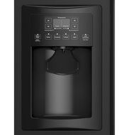 GE GSE22ETHBB 21.8 Cu. Ft. Black Side-By-Side Refrigerator - Energy Star N2