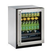 U-Line (U-3024BEVS-15A) - 24" Beverage Center - Left Hinge