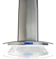 AKDY 36" European Style Az668is2B-90 Stainless Steel Island Mount Range Hood Touch Control Baffle Filter