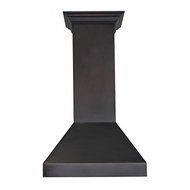 ZLINE 36 in. 760 CFM Wall Mount Range Hood in Stainless Steel and Glass with Crown Molding