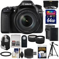 Canon EOS 80D Wi-Fi Digital SLR Camera &amp; 18-135mm IS USM Lens with 64GB Card + Battery &amp; Charger + Backpack +... N2