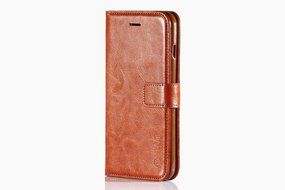 iPhone 7 Plus Case, [5.5 Inch] HLCT PU Leather Case, With Soft TPU Protective Bumper, Built-In Kickstand, Cash... N4