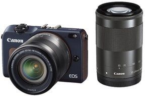 Canon mirror-less SLR camera EOS M2 double zoom kit (Beiburu) EF-M18-55mm F3.5-5.6 IS STM EF-M55-200mm F4.5-6.3... N2