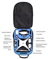 DJI Phantom 4 Backpack, also Fits Phantom 3 Model Quadcopter Drones, ULTRA HIGH END, Water Resistant, Fits Accessories... N11