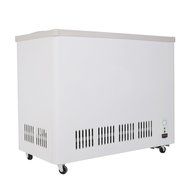 226L Double-Temperature Glass Display Showcase Ice Cream Freezing Chest Deep Freezer Beer Beverages Merchandise...