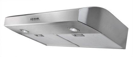 AKDY 30-Inch 3-Speed Stainless Steel Under Cabinet Range Hood AZ-W0175SS (Silver)