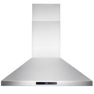 AKDY&reg; 30" Wall Mount Stainless Steel Touch Control Kitchen Range Hood Noise Reduced Design w/ LED Lights N3