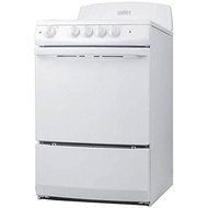 Summit RE241W 24" Electric Range with 3 cu. ft. Oven 6" Coil Burners Waist-High Broiler Color Matched Handle Color... N3