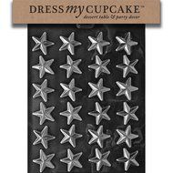 Dress My Cupcake Chocolate Candy Mold, Small Stars