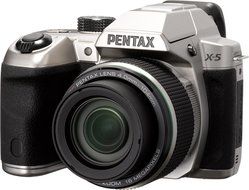 Pentax X-5 silver 16 Digital Camera with 26x Optical Image Stabilized Zoom with 3-Inch LCD (Silver) N4