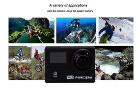 Panoera Z20 2.0inch Dual Screen WIFI 4K Waterproof Sports Action Camera with Li-ion Rechargeable and FREE Waterproof...