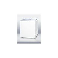 SCF632DT Full-sized commercial storage freezer with sliding glass lid and digital thermostat