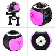 niceEshop(TM) 4K 360 Degree Wifi Panoramic Camera Ultra HD 2448x2448 Mini Sport Action Driving VR Camera, Blue N28