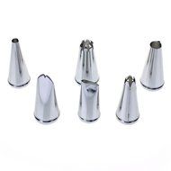 VIASA 6X DIYCake Baking Stainless Steel Icing Piping Nozzles Pastry Tips Fondant Cup N2