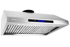 XtremeAir PX12-U42 Under Cabinet Mount Range Hood with 900 CFM Baffle Filter/Grease Drain Tunnel, 42"