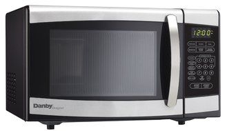 Danby Designer 0.7 cu.ft. Countertop Microwave, Black/Stainless Steel N8
