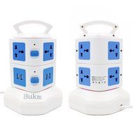 Power Strip Surge Protector, Bukm Smart 6-Outlet with 4-USB Surge Protection Power Socket 110-250V Worldwide Voltage... N6
