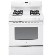 GE JGB630DEFWW 30" White Gas Sealed Burner Range