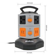 Power Strip Surge Protector, Bukm Smart 6-Outlet with 4-USB Surge Protection Power Socket 110-250V Worldwide Voltage... N10