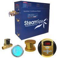 Steam Spa IN900OB-A Indulgence 9 KW Quick Start Acu-Steam Bath Generator Package with Built-In Auto Drain, Oil... N6